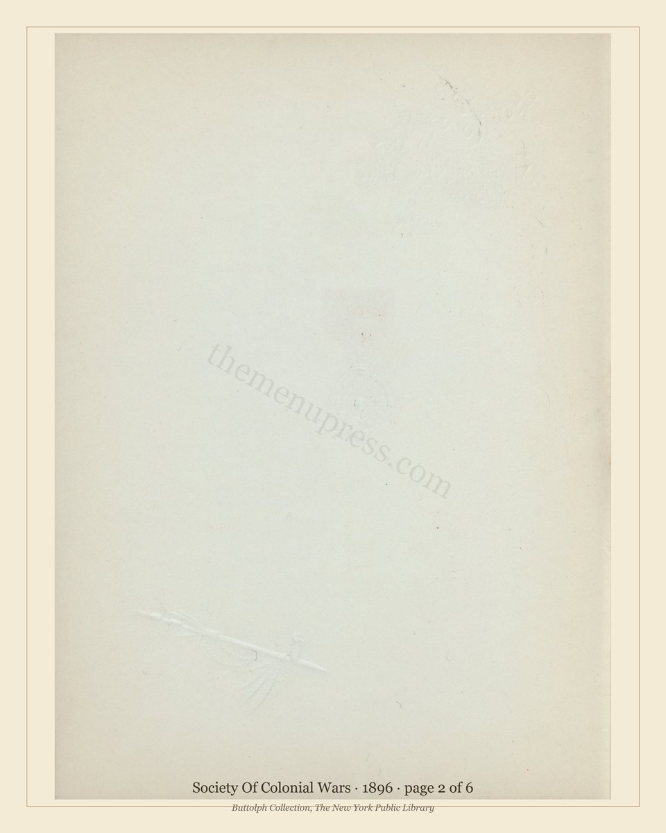 Vintage menu — page 2 of 6