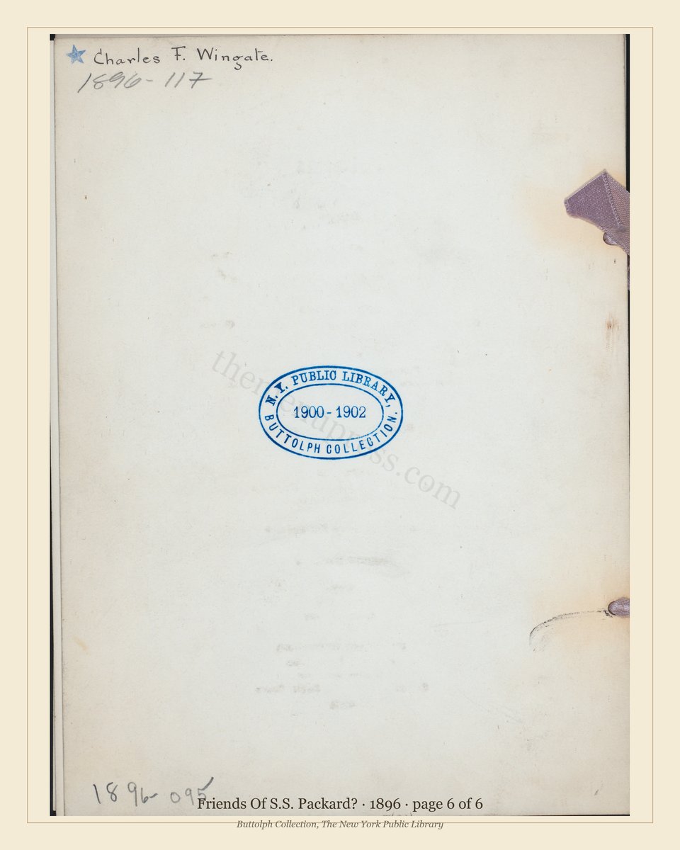 Vintage menu — page 6 of 6