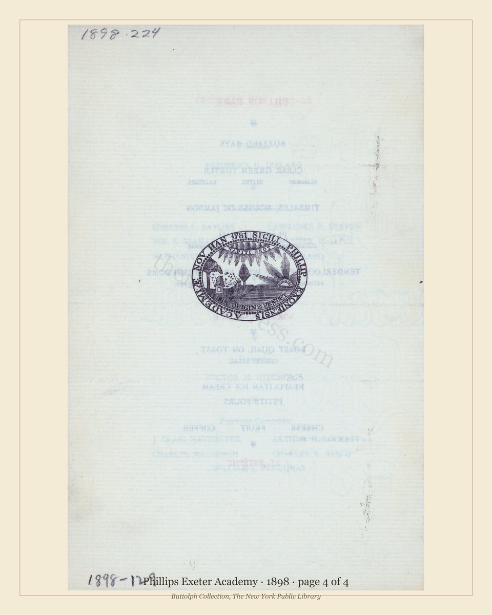 Vintage menu — page 4 of 4