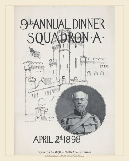 Squadron A · 1898 — Ninth Annual Dinner