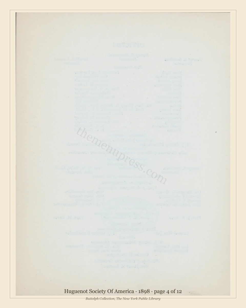 Vintage menu — page 4 of 12