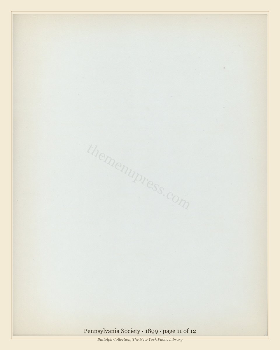 Vintage menu — page 11 of 12