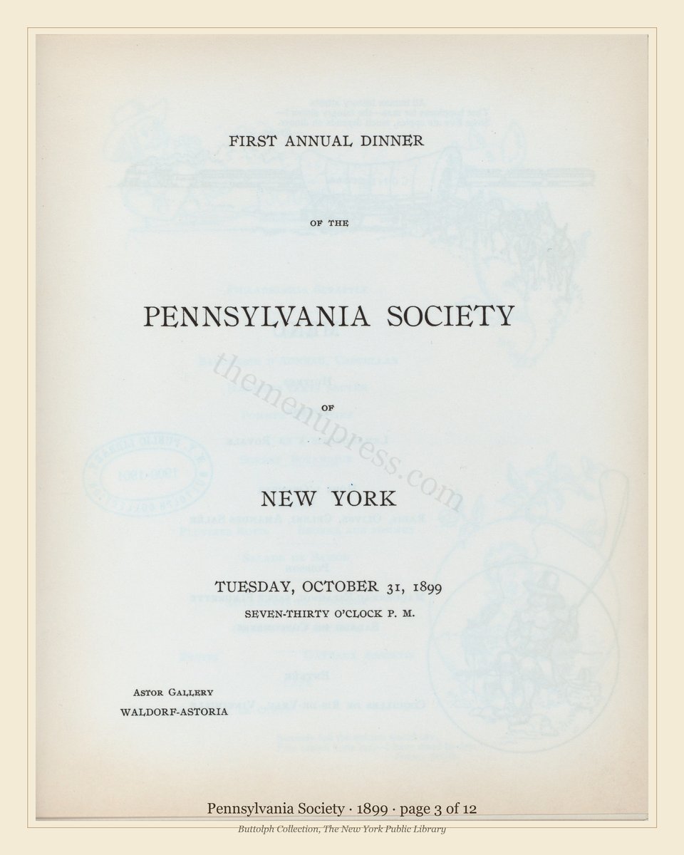 Vintage menu — page 3 of 12