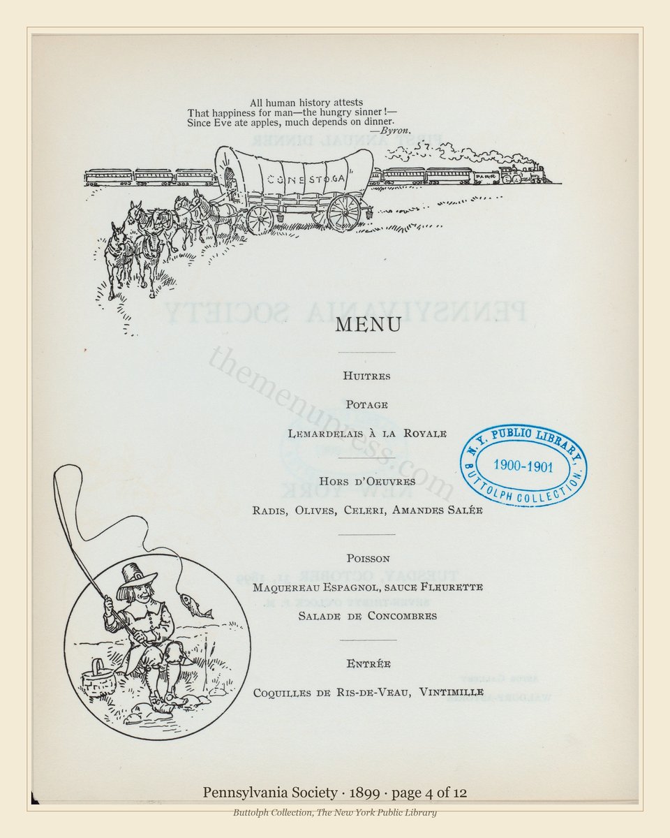 Vintage menu — page 4 of 12
