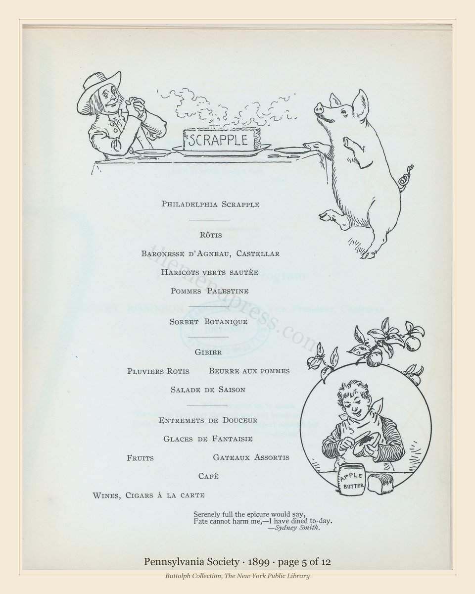 Vintage menu — page 5 of 12