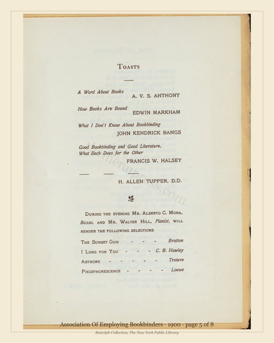 Vintage menu — page 5 of 8