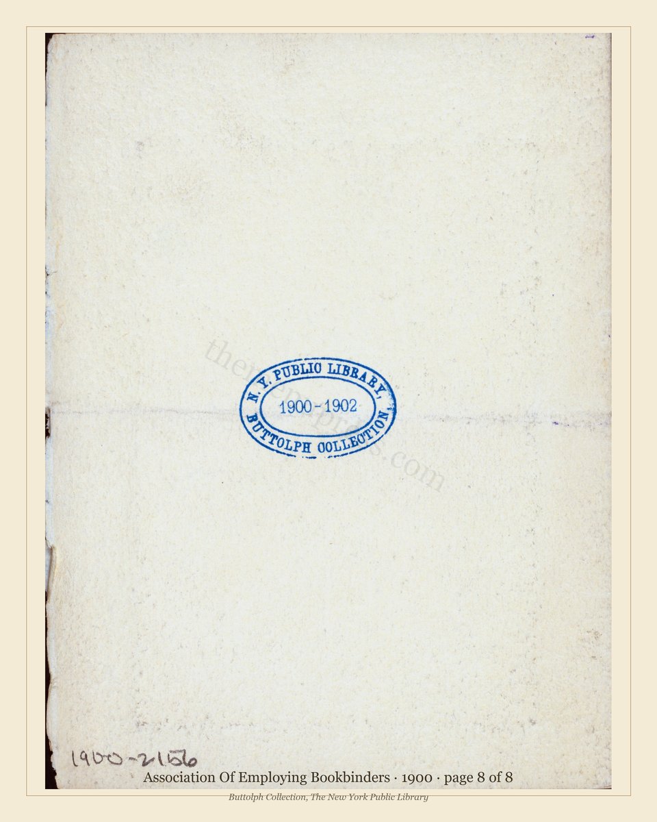 Vintage menu — page 8 of 8