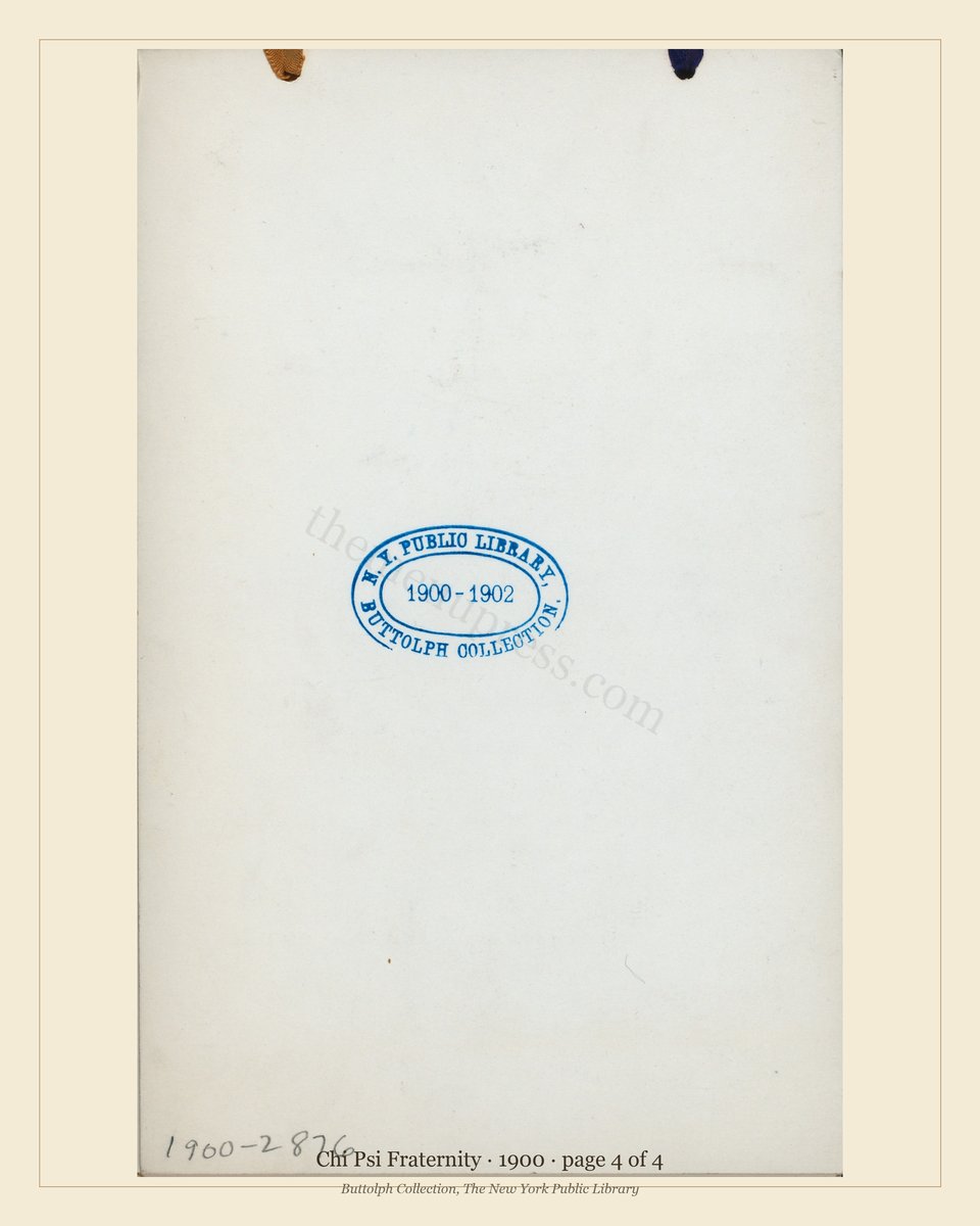 Vintage menu — page 2 of 2