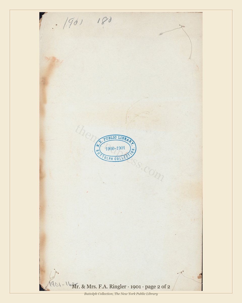 Vintage menu — page 2 of 2