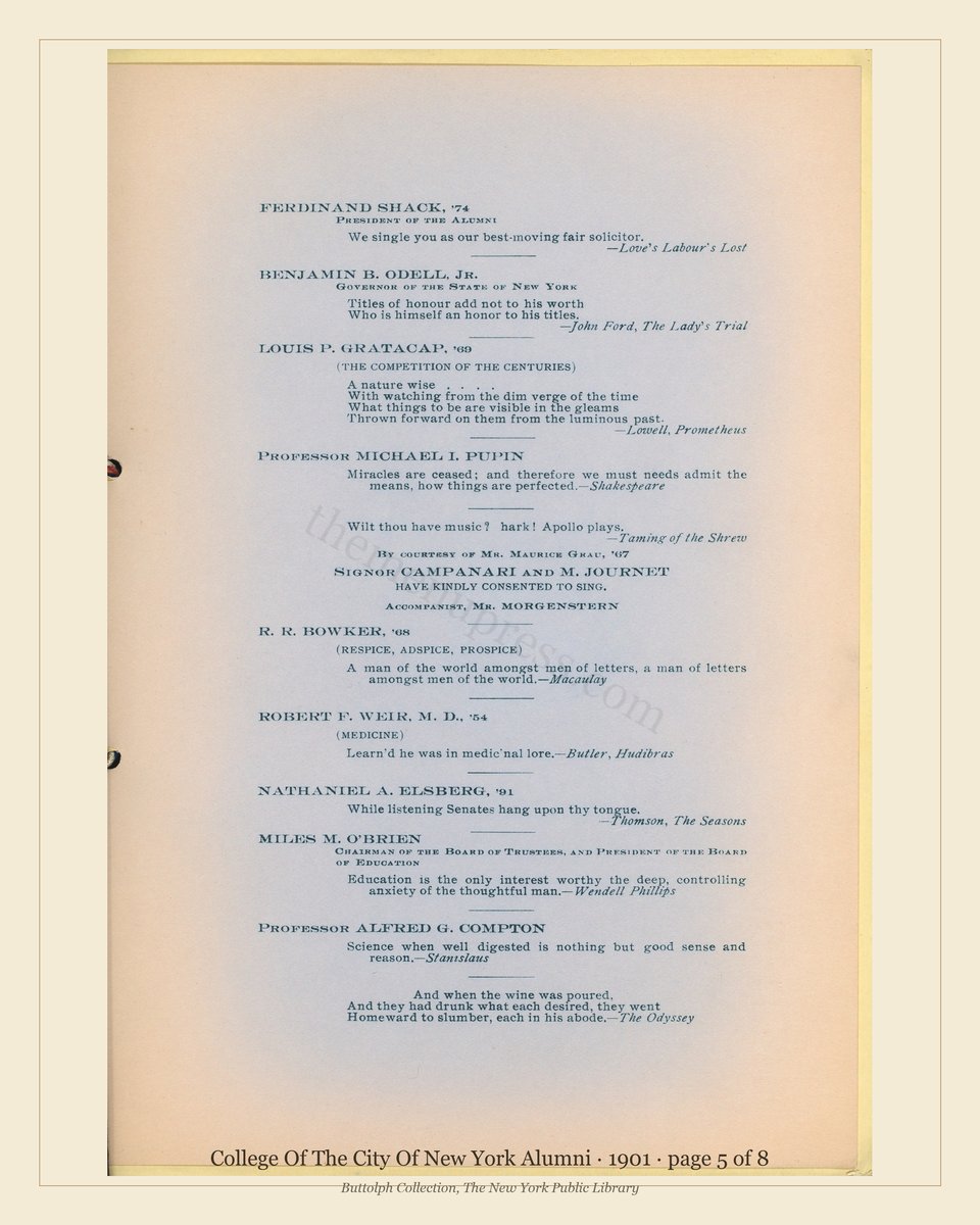 Vintage menu — page 5 of 8