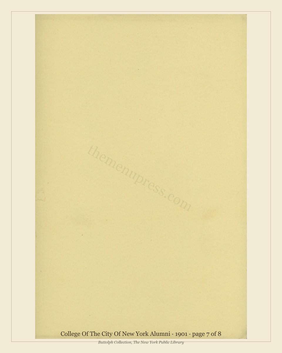 Vintage menu — page 7 of 8