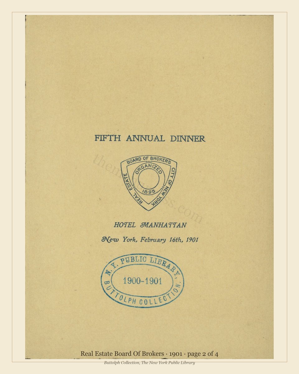 Vintage menu — page 2 of 4