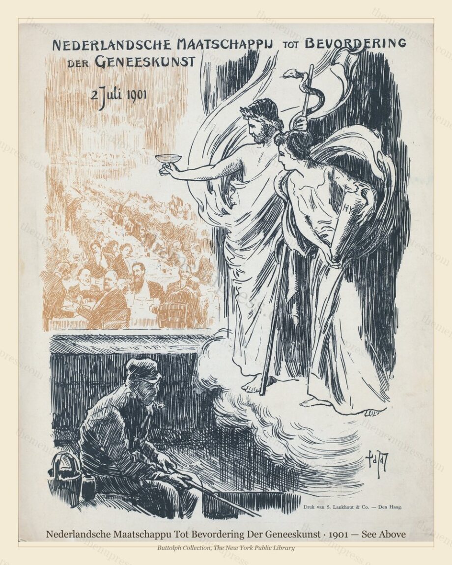 Vintage menu preview — 1901 Vintage Banquet Menu — Nederlandsche Maatschappu Tot Bevorderin, Manhattan