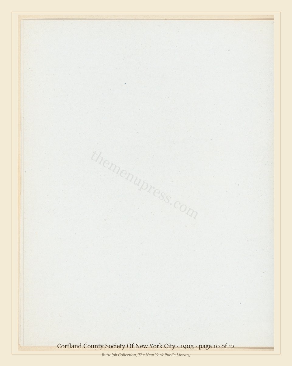 Vintage menu — page 10 of 12