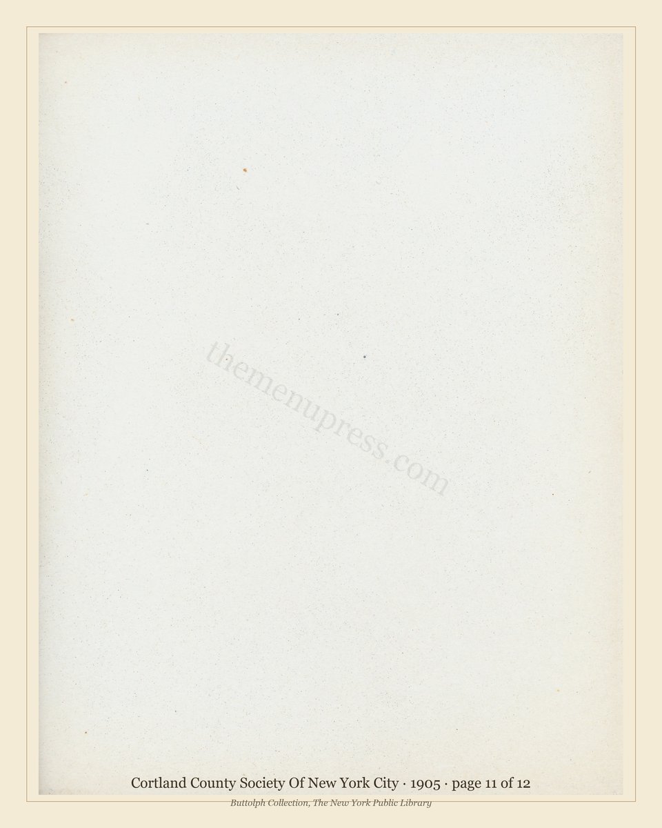 Vintage menu — page 11 of 12