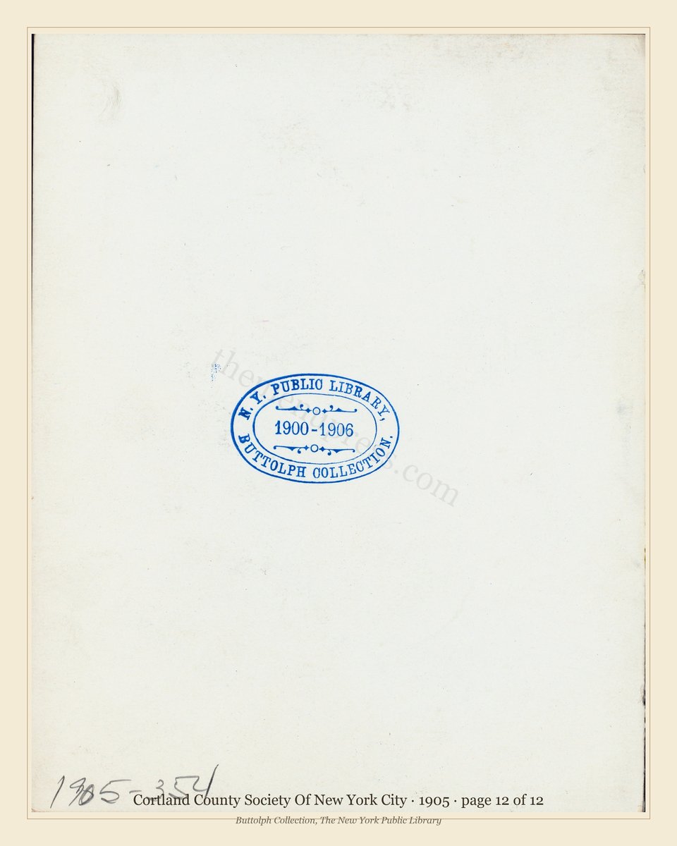 Vintage menu — page 12 of 12