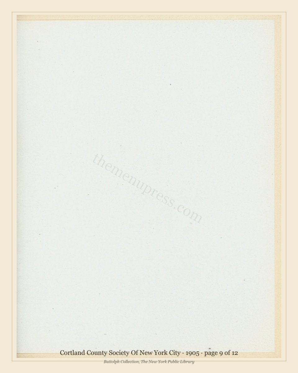 Vintage menu — page 9 of 12