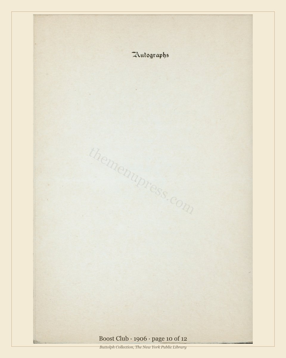 Vintage menu — page 10 of 10