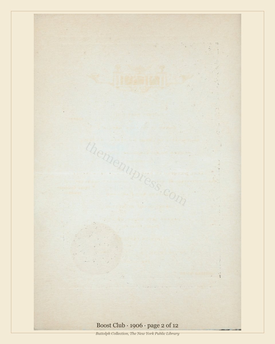 Vintage menu — page 2 of 10
