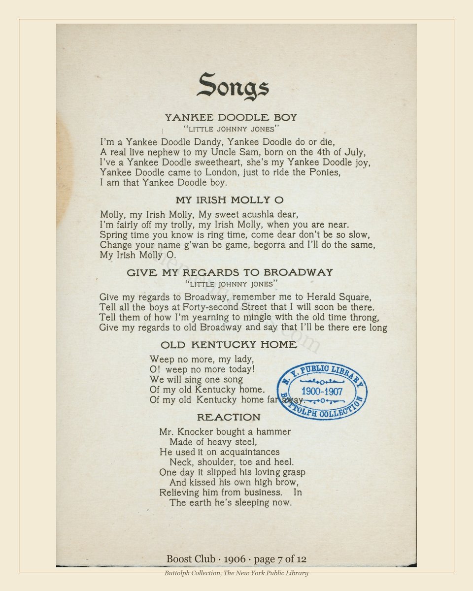 Vintage menu — page 7 of 10