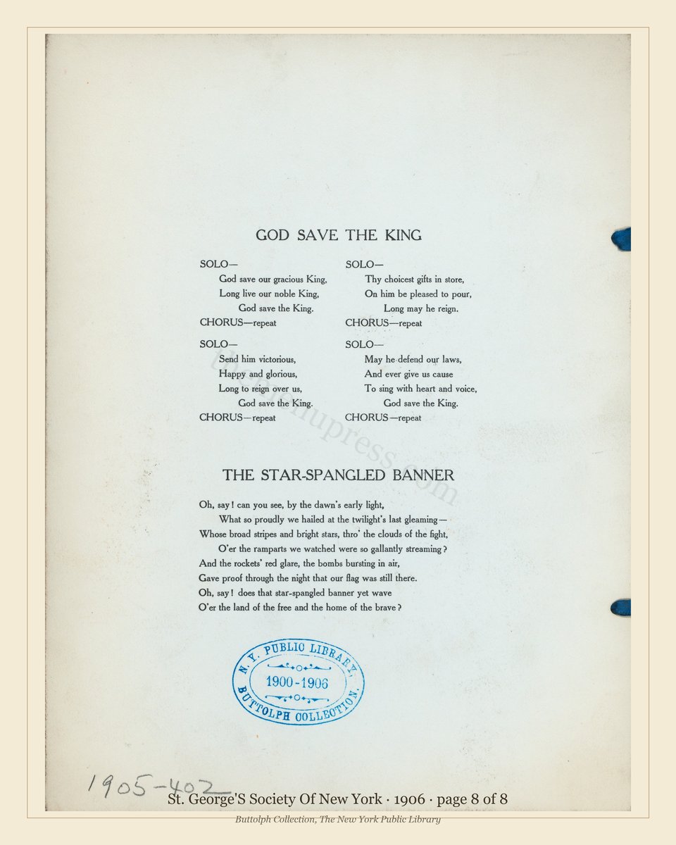 Vintage menu — page 8 of 8