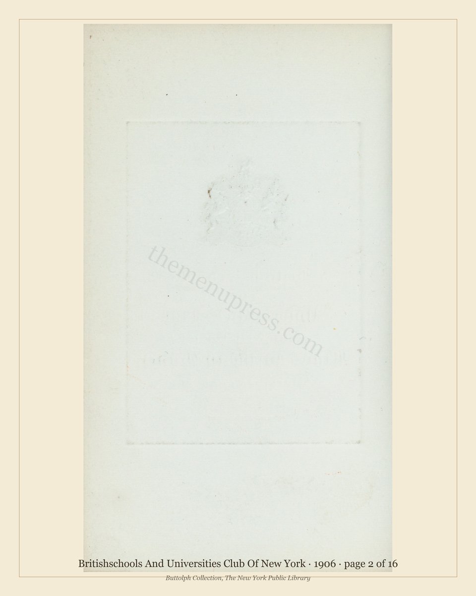 Vintage menu — page 2 of 15