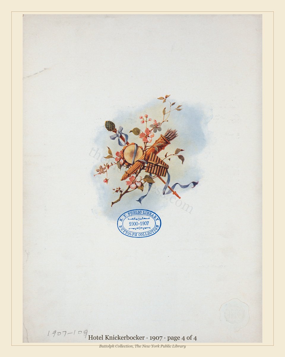 Vintage menu — page 4 of 4