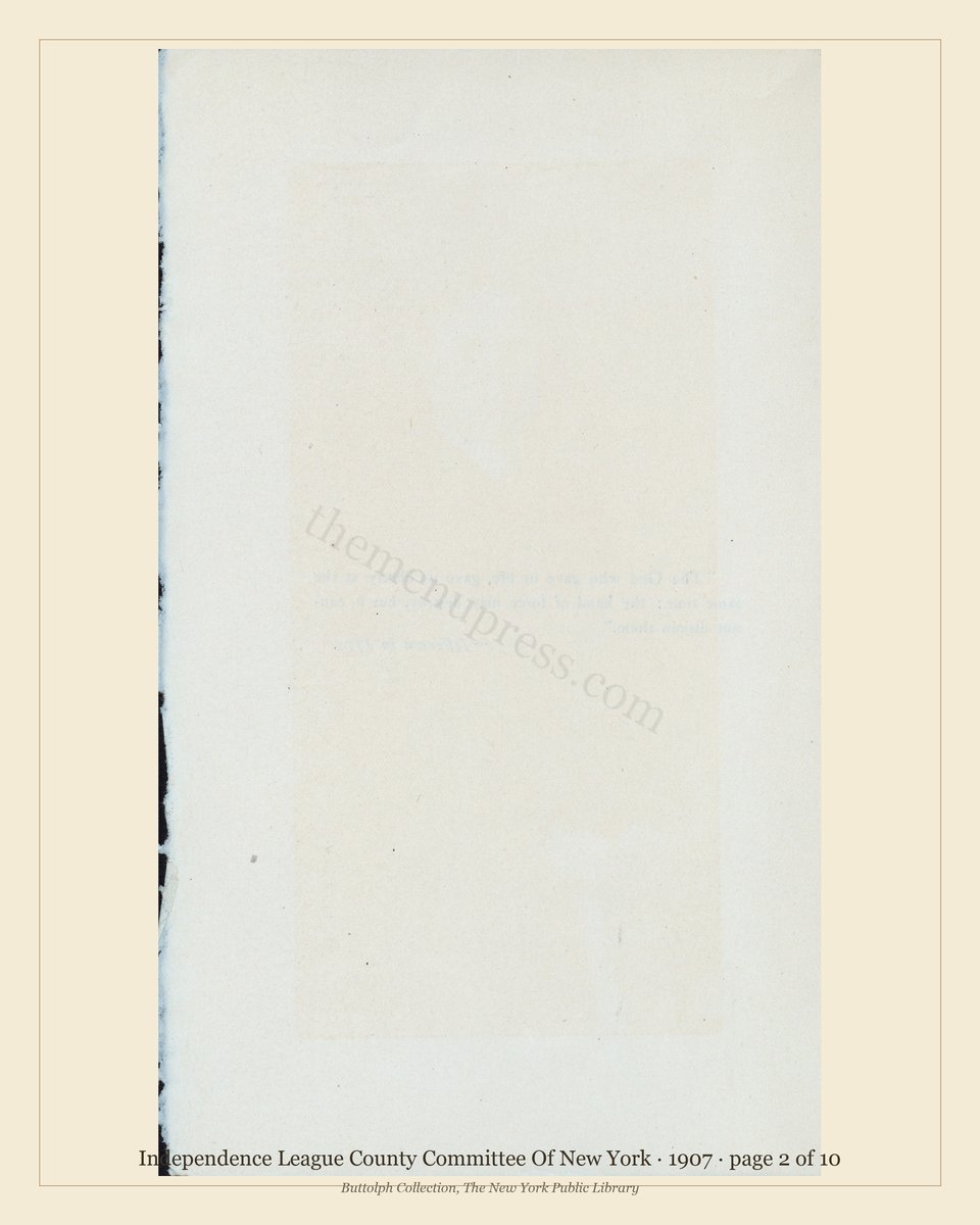 Vintage menu — page 2 of 10