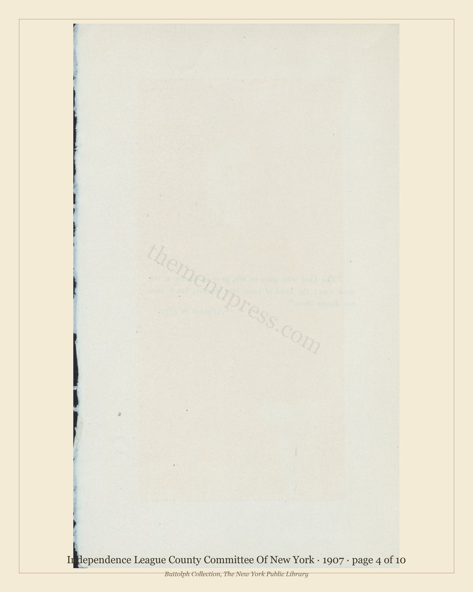 Vintage menu — page 4 of 10