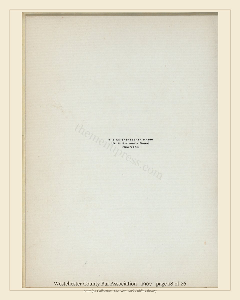 Vintage menu — page 18 of 26