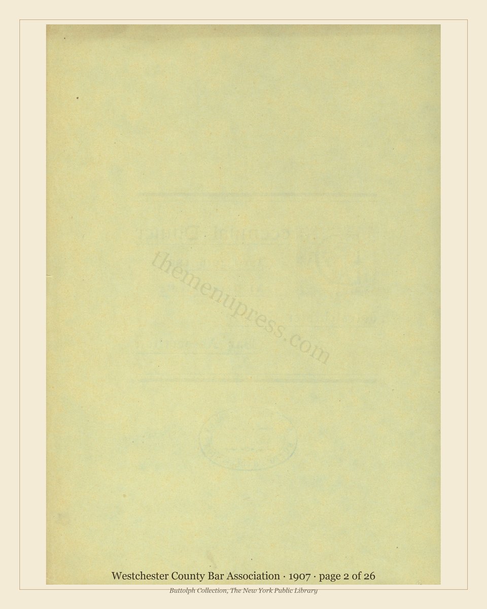 Vintage menu — page 2 of 26