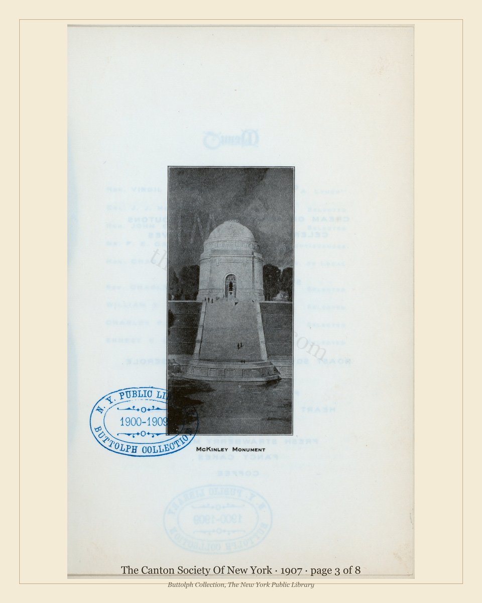 Vintage menu — page 3 of 8