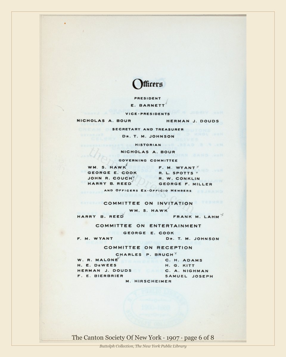 Vintage menu — page 6 of 8