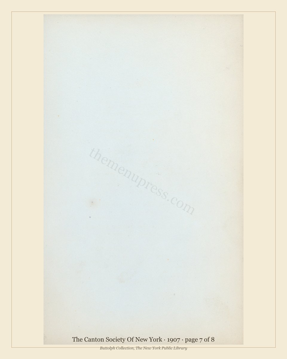 Vintage menu — page 7 of 8