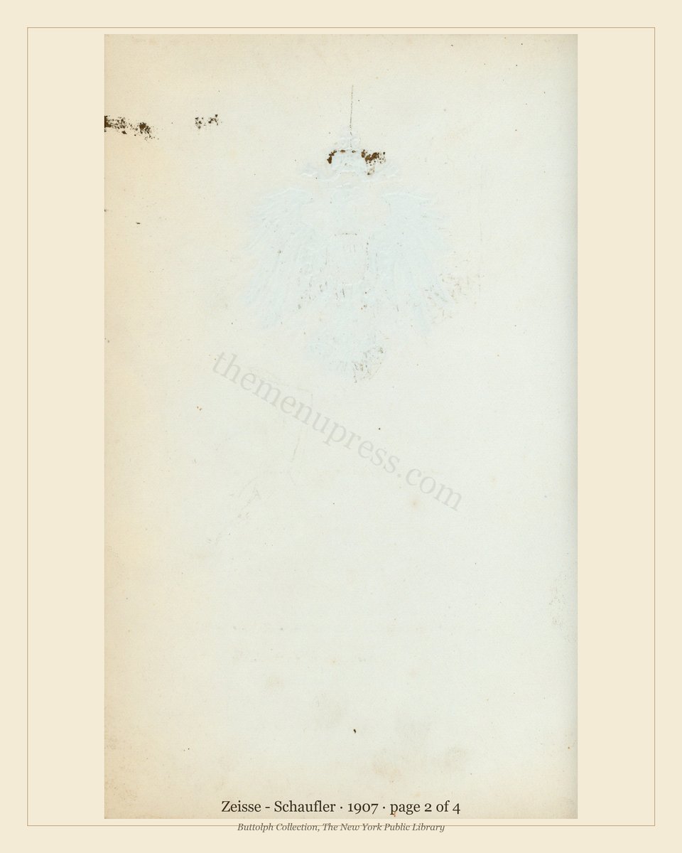 Vintage menu — page 2 of 4