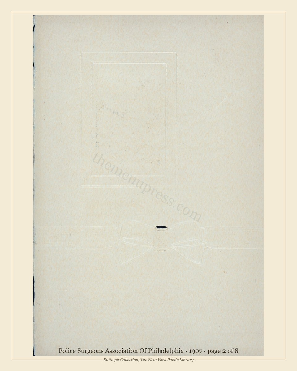 Vintage menu — page 2 of 8