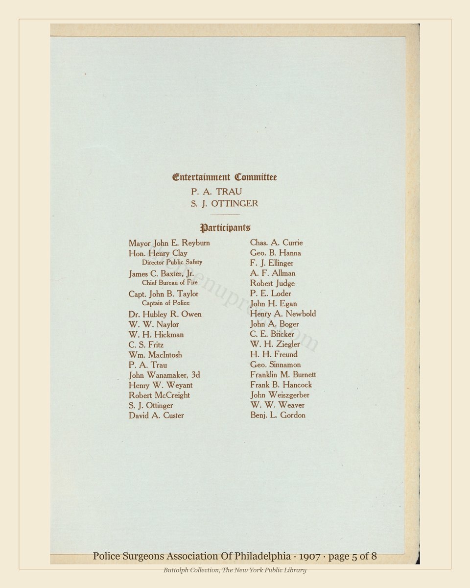 Vintage menu — page 5 of 8