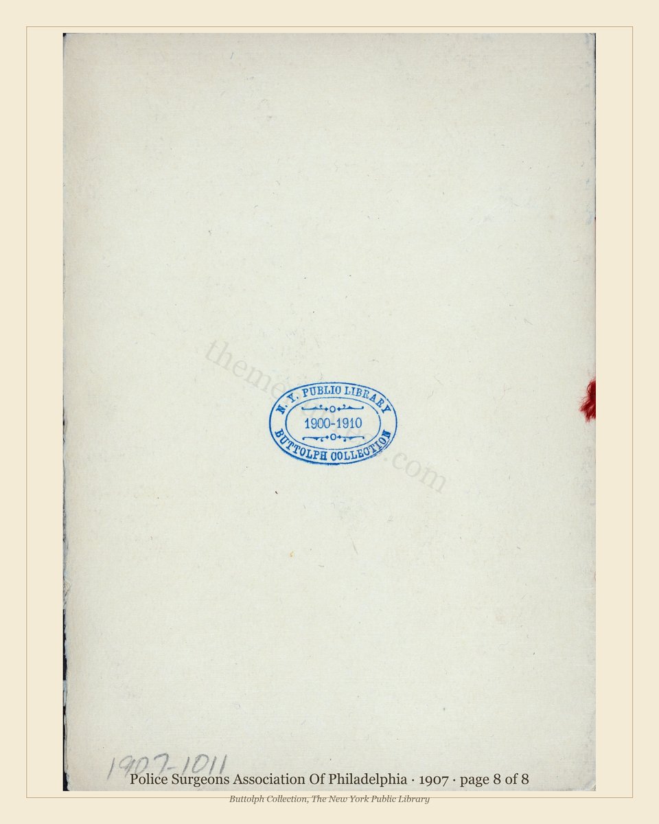 Vintage menu — page 8 of 8