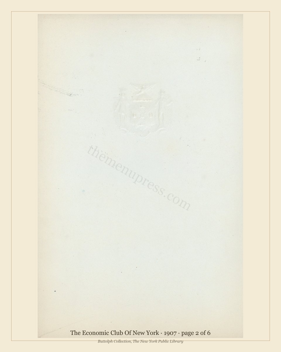 Vintage menu — page 2 of 2