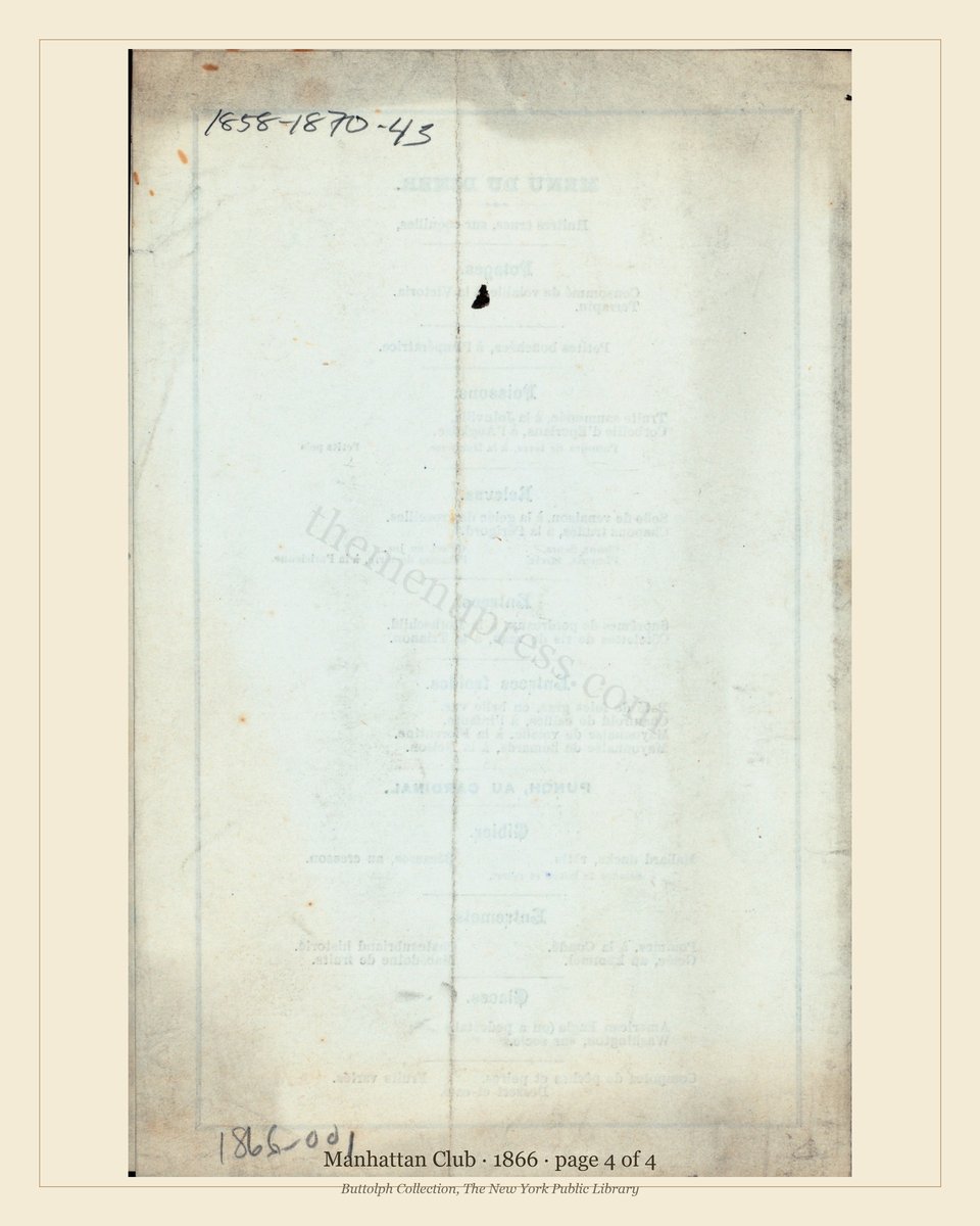 Vintage menu — page 4 of 4