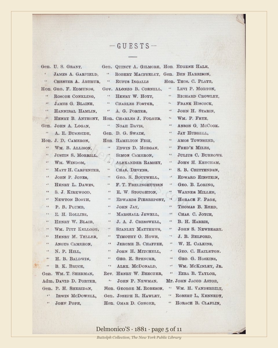 Vintage menu — page 5 of 11