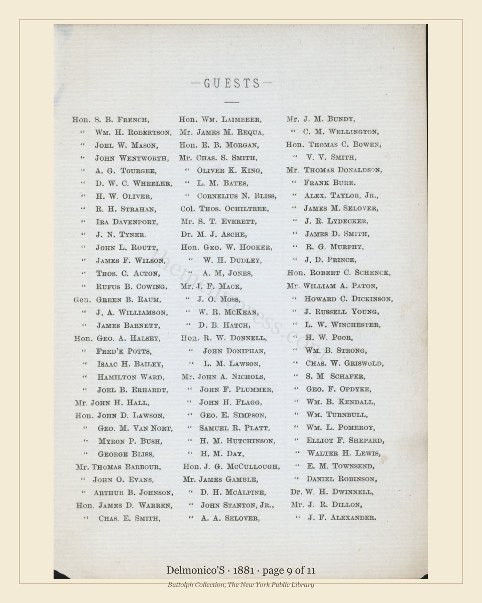 Vintage menu — page 9 of 11