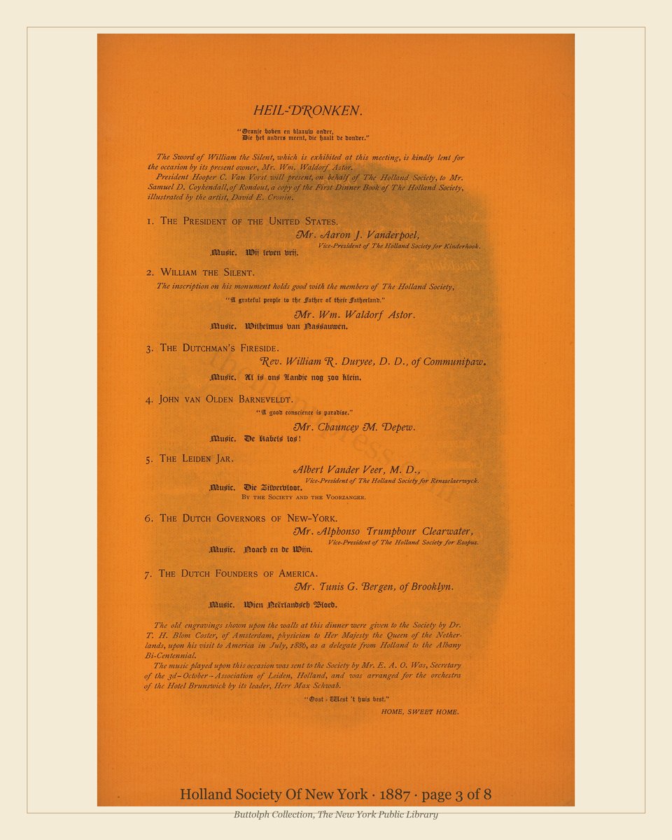 Vintage menu — page 3 of 8
