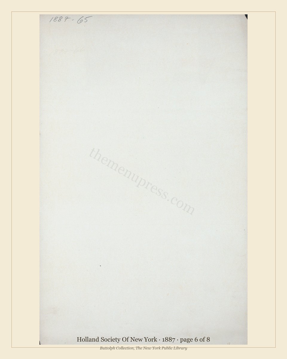 Vintage menu — page 6 of 8