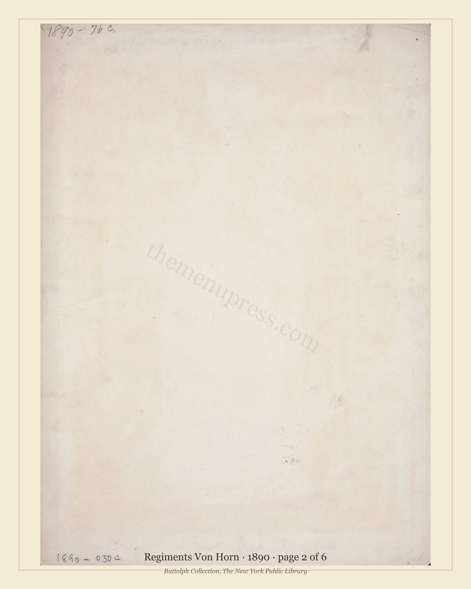 Vintage menu — page 2 of 6