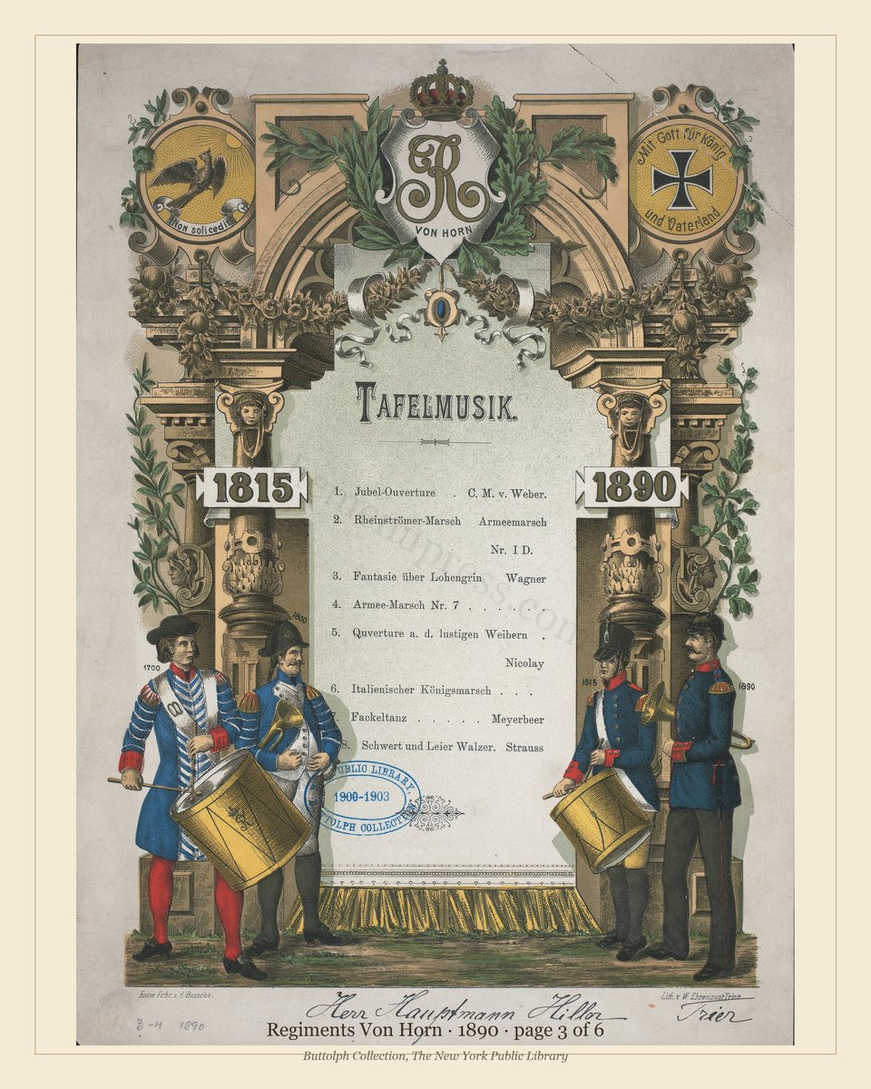 Vintage menu — page 3 of 6