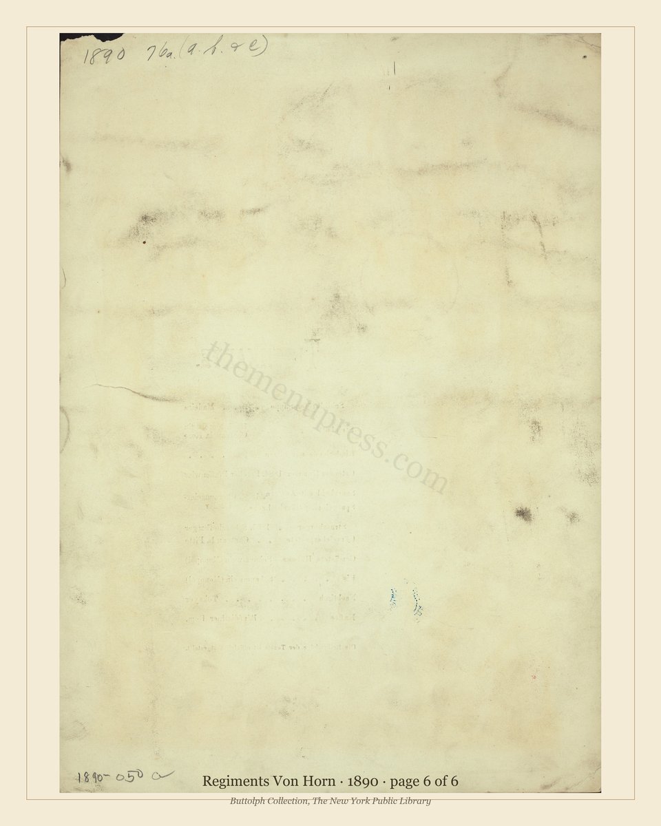 Vintage menu — page 6 of 6