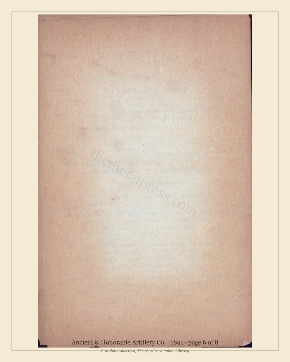Vintage menu — page 6 of 8