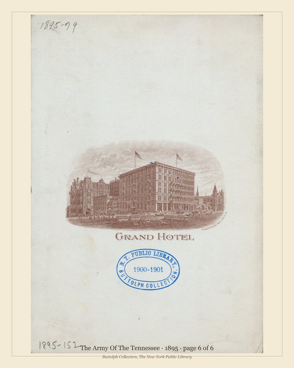 Vintage menu — page 6 of 6