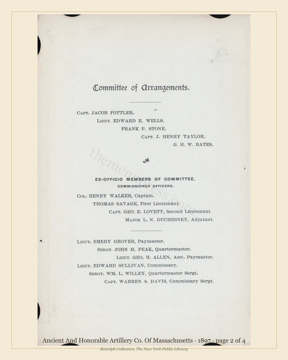Vintage menu — page 2 of 4